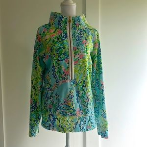 Lilly Pulitzer Colorful Zip-Up Sweatshirt